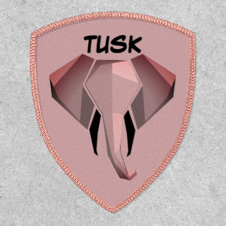 Monogram Geometrics Elephant Head  Patch
