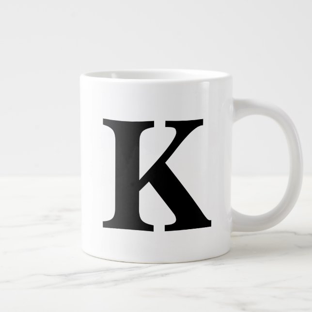 Monogram Giant Coffee Mug (Right)