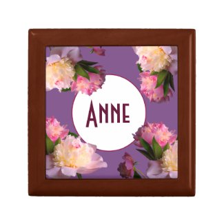 Monogram Gift Box Peonies