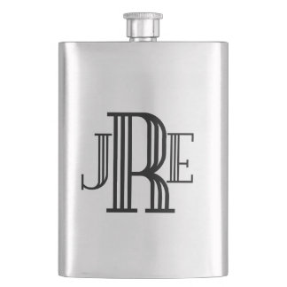 Monogram Gift Flask for Men - Customizable