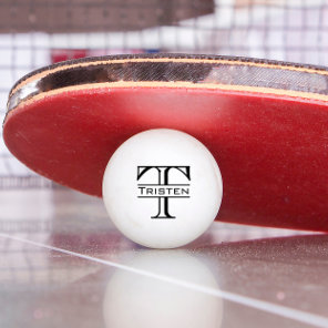 Monogram Gift Ping Pong Ball
