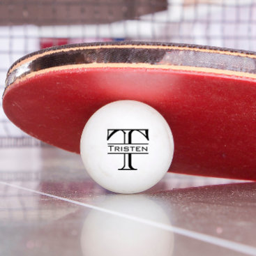 Monogram Gift Ping Pong Ball