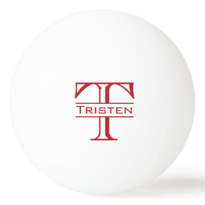 Monogram Gift Ping Pong Ball