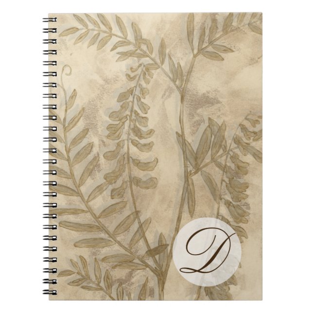 Monogram | Gilded Foliage I Notebook (Front)