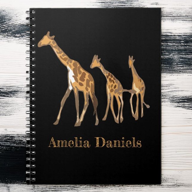 Monogram Giraffe  Notebook (Creator Uploaded)