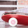 Monogram Girly Pink Player Coach Table Tennis Beer Ping Pong Ball
