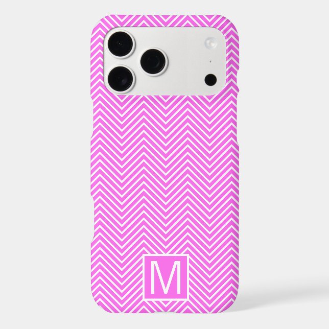 Monogram GL Pink Mini Chevron Iphone Case (Back)
