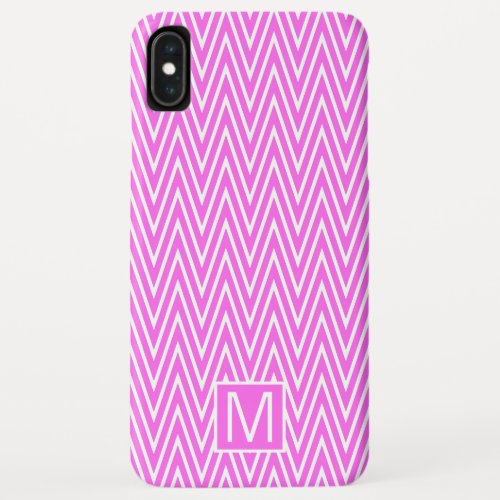 Monogram GL Pink Steep Chevron iPhone XS Max Case