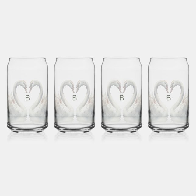 Monogram Glassware Set Drinkware Can Glass (Front)