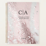 Monogram Glitter Planner<br><div class="desc">Glitter,  Monogram customer specific planner.
Just edit your product in a few minutes. You can change the font/size/color and position using "further personalize".</div>