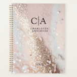 Monogram Glitter Planner<br><div class="desc">Glitter,  Monogram customer specific planner.
Just edit your product in a few minutes. You can change the font/size/color and position using "further personalize".</div>