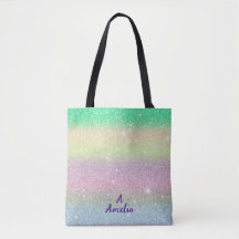 Monogram Glitter Unicorn Throw Modern Minimalist