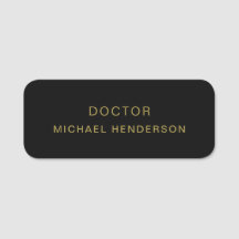 Monogram Gold Black Minimalist Elegant Modern