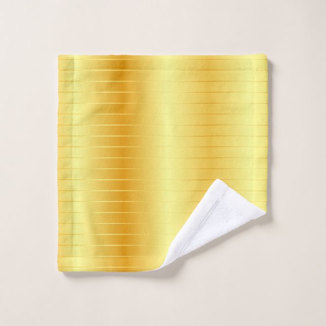 Monogram Gold Look Elegant Modern Template Wash Cloth (Wash Cloth)