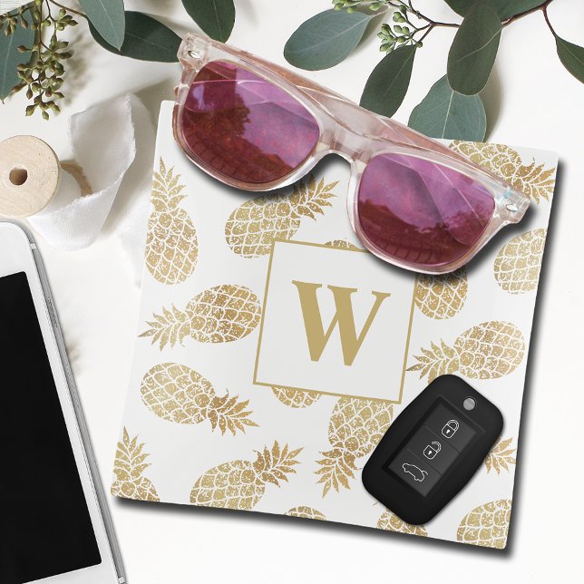 Monogram Gold Pineapple Trinket Tray (Creator Uploaded)