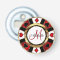 Monogram Gold Poker Chip Design