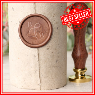 Monogram Gold Wax Envelope Seal Wedding Wax Seal Stamp