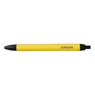 Monogram Gold Yellow Pen