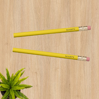 Monogram Gold Yellow Pencil