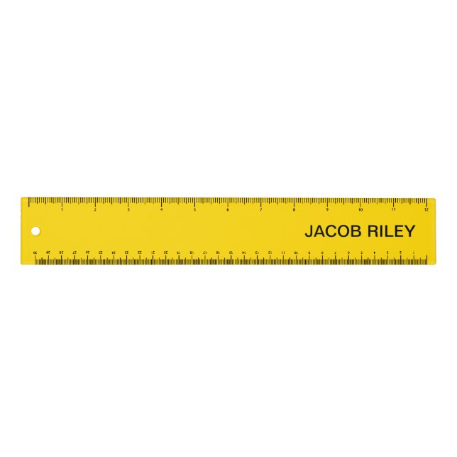 Monogram Gold Yellow Ruler (Front)