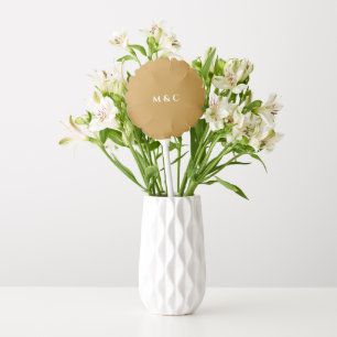 Monogram Golden 50th Wedding Anniversary Party Balloon