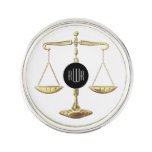 Monogram | Golden Scales of Justice Pin