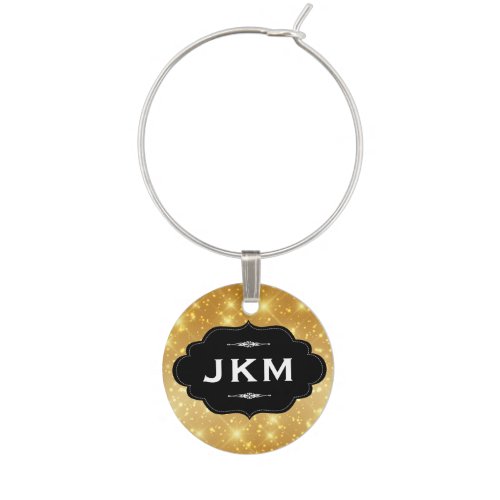 Monogram  Golden Shine II Wine Charm