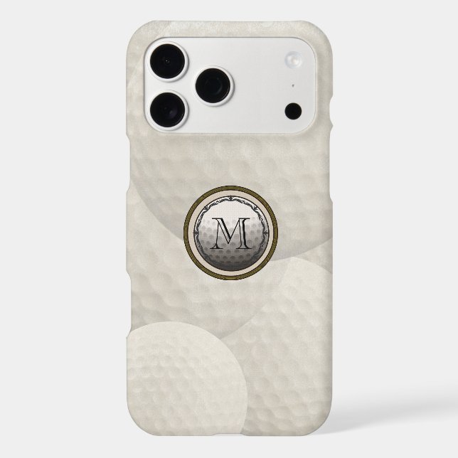 Monogram Golf Ball  Case-Mate iPhone Case (Back)