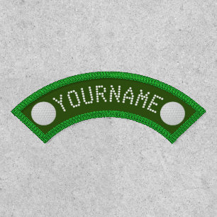 Monogram Golf Ball Choose Any Color Golfer Label Patch