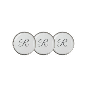 Monogram Golf Ball Marker   Personalized Golf Gift