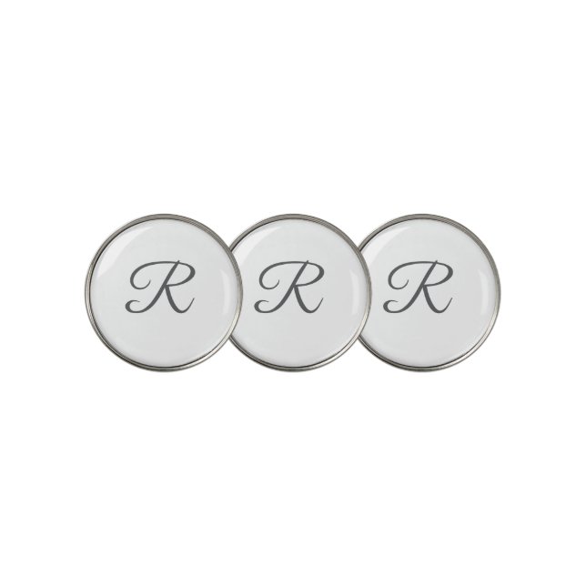 Monogram Golf Ball Marker | Personalized Golf Gift (3 Up)