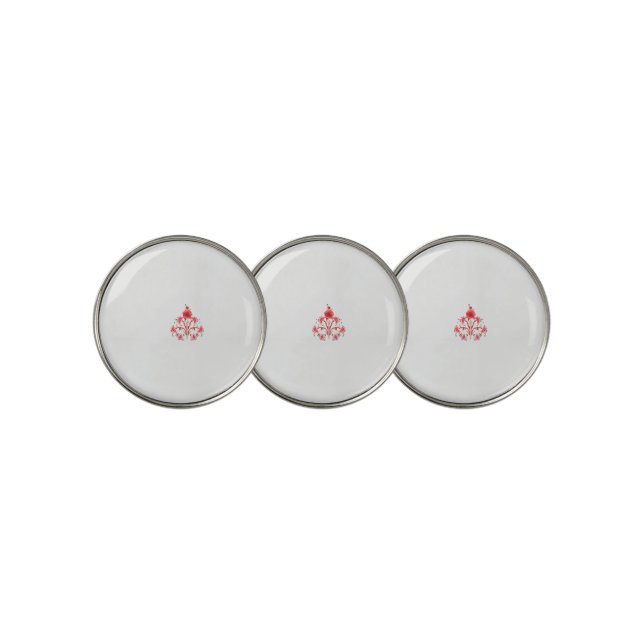 Monogram Golf Ball Markers | Personalized | Pink (3 Up)