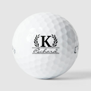 Monogram Golf Balls - Personalized Initials & Logo