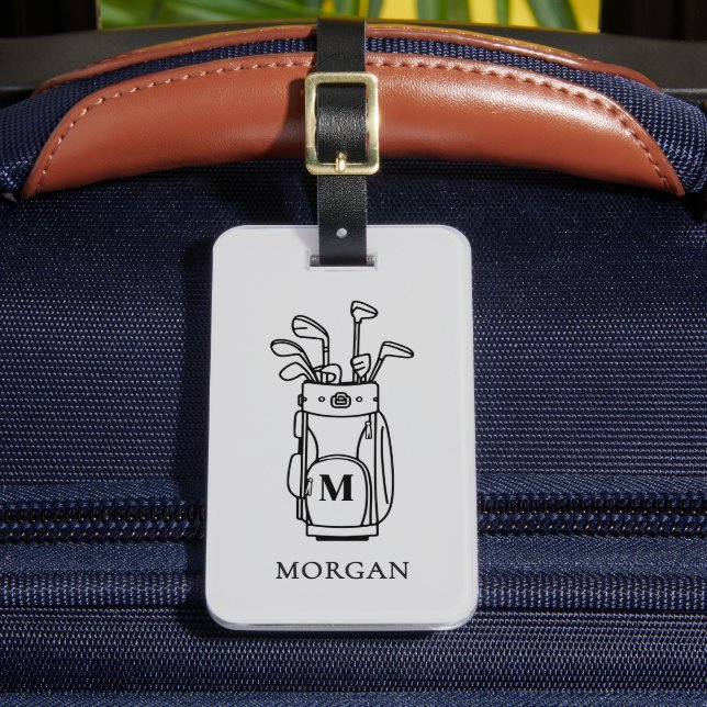 Monogram Golf Luggage Tag (Front Insitu 2)
