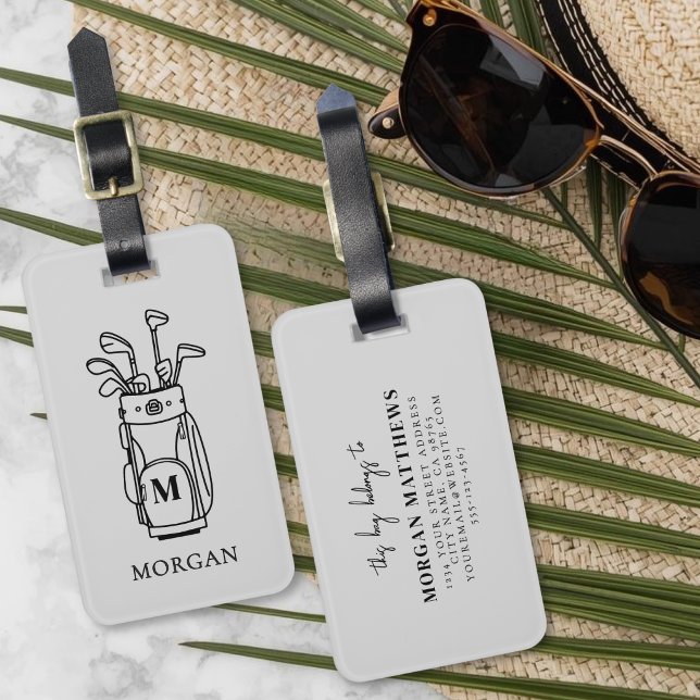 Monogram Golf Luggage Tag (Monogram Golf Luggage Tag )