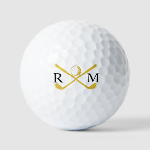 Monogram Golf Player Club Gold Logo Golf  Balls