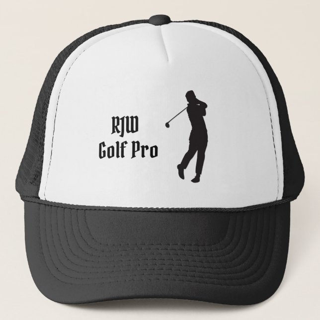 Monogram Golf Pro  Trucker Hat (Front)