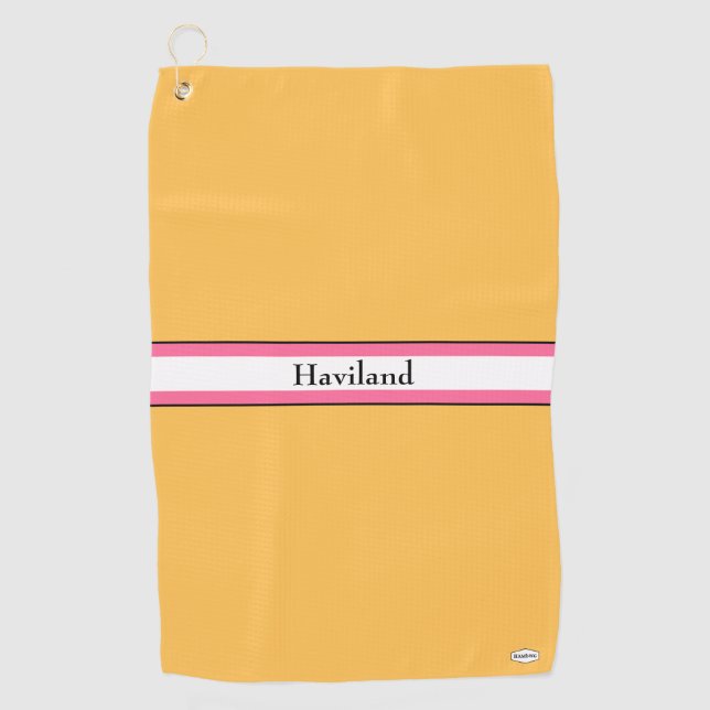Monogram Golf Towel HAMbWG (Front)