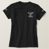 Monogram Graduation Embroidered T Shirt