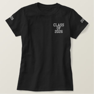 Monogram Graduation Embroidered T Shirt