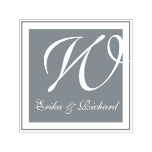 Monogram Gray Self-inking Stamp