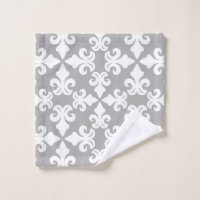 Fleur Buffalo Check Hand Towel in Navy