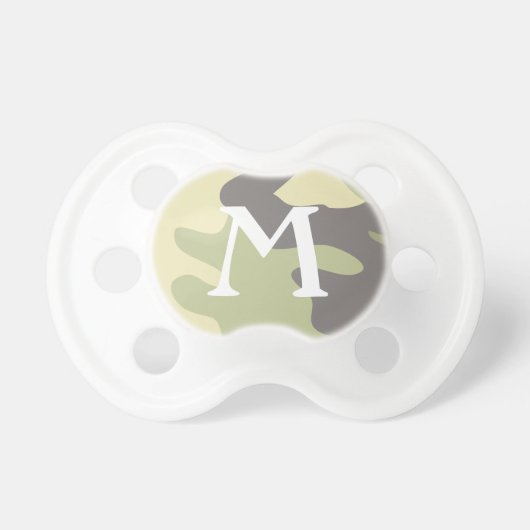 Monogram Green Camo | Pacifier (Front)