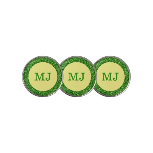 Monogram Green Glitter Tennis