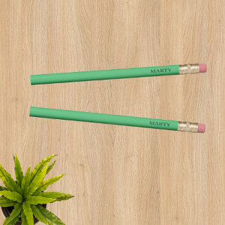 Monogram Green Pencil