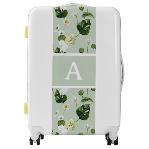 Monogram Greenery Plant Lady Carry On Luggage