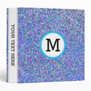 Monogram Grit Glitter Multicolor Painting #4 Binder