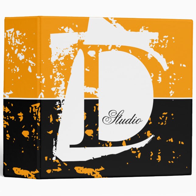 Monogram-Grunge Binders (Front/Spine)