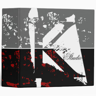 Monogram-Grunge Binders