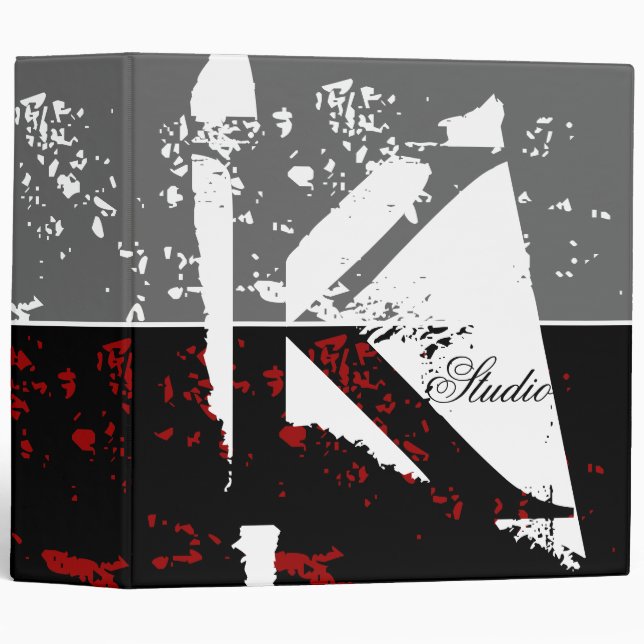 Monogram-Grunge Binders (Front/Spine)